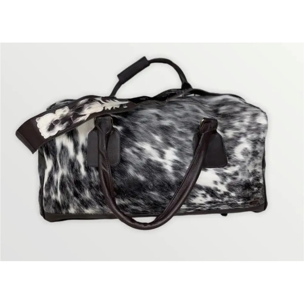 Genuine Cowhide Duffle Travel Bag